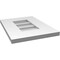 Ekena Millwork Vertical Surface Mount PVC Gable Vent: Non-Functional, w/ 3-1/2"W x 1"P Standard Frame, 12"W x 16"H GVPVE12X1601SN - alternate 5